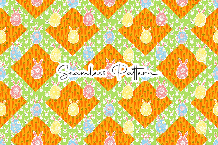 Colorful Easter Egg Seamless Pattern
