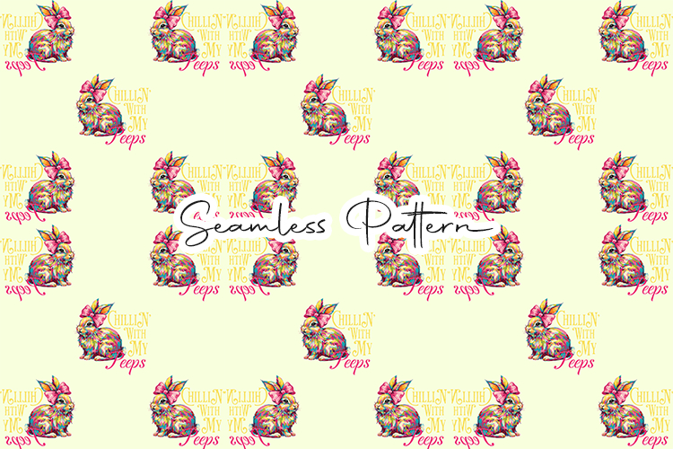 Chillin With My Peeps Bunny Pattern