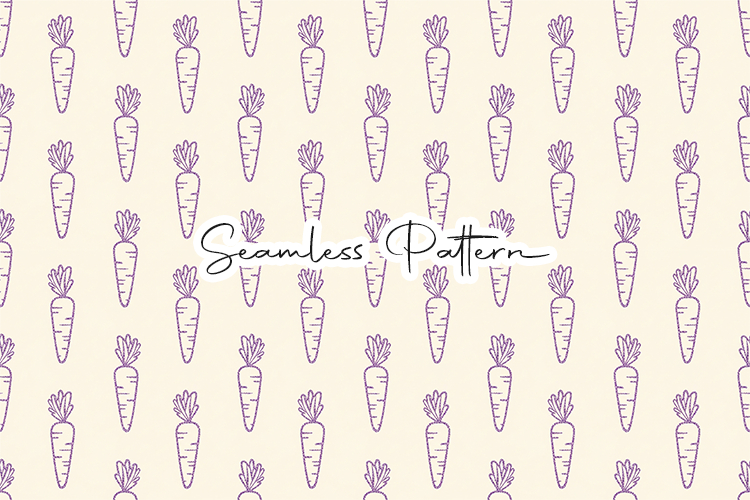 Carrot Seamless Pattern Minimal