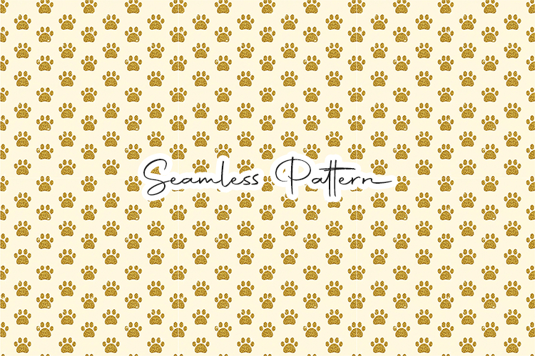 Paw print pattern svg Image 5