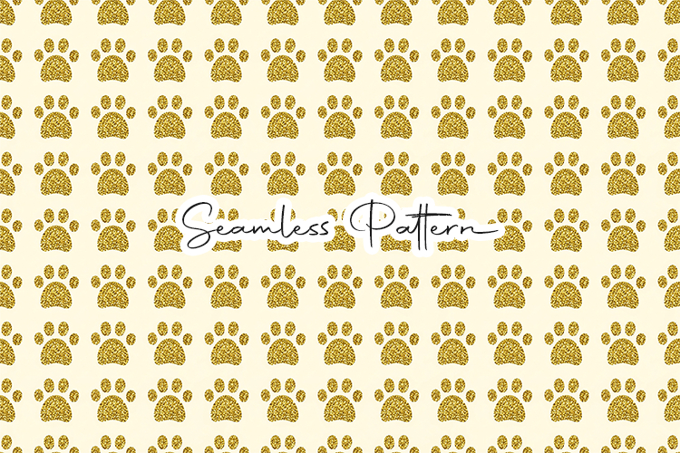 Paw print pattern svg Image 4