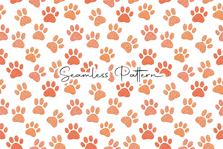 Paw print pattern svg Image 3