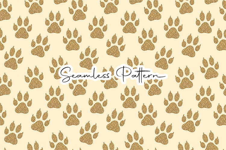 Paw print pattern svg Image 2