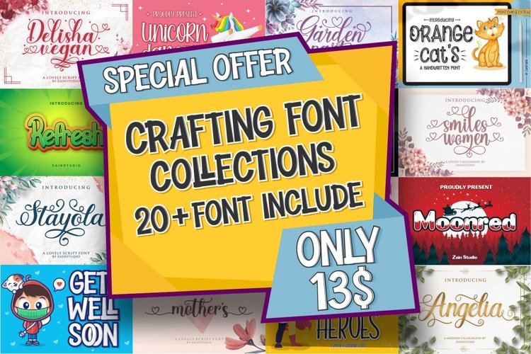CRAFTING FONT BUNDLES example image 1