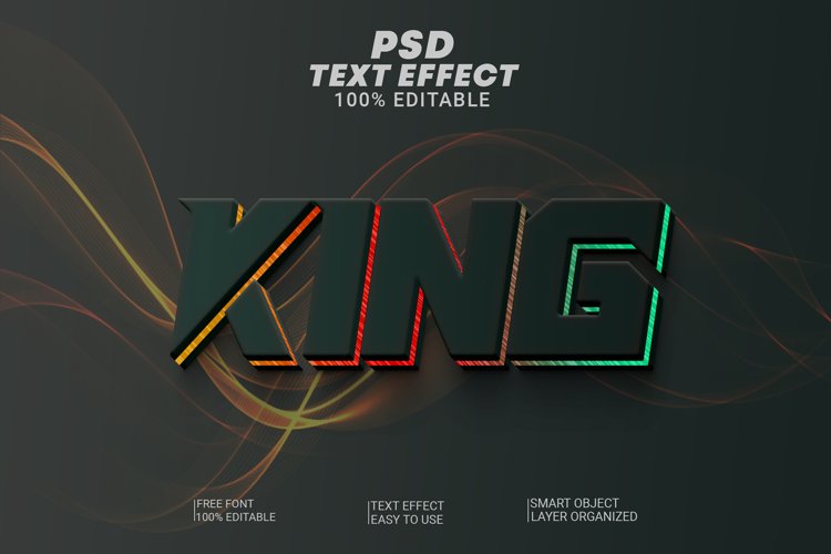 King 3d Editable Text Effect Style (2656799)