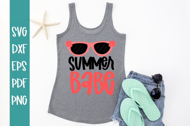 Summer Babe SVG / Summer SVG / Cut file example image 1