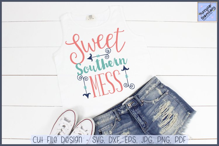 Sweet Southern Mess SVG and Clipart example image 1