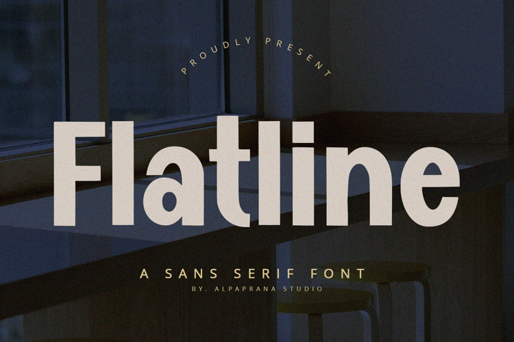 Flatline - Display Sans