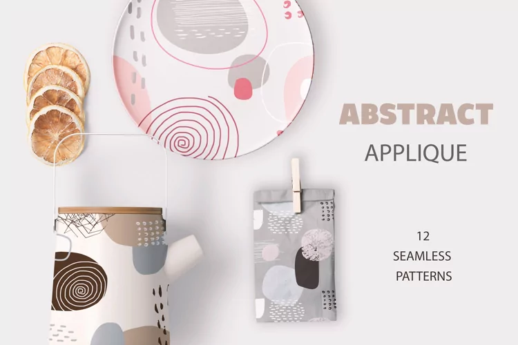 Abstract Applique - Seamless Patterns