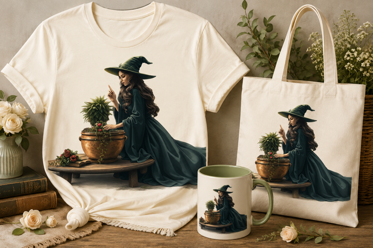 Witch PNG | Herbal Magic Potion Cauldron Gothic Halloween