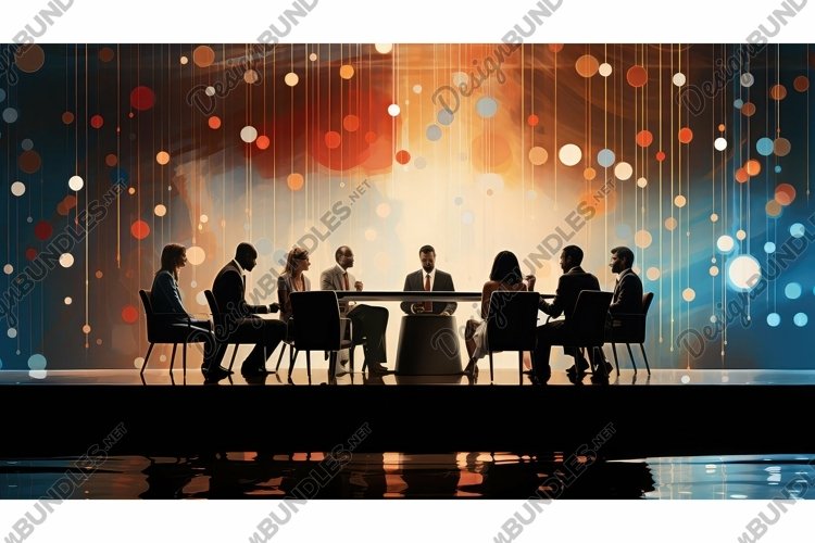 corporate business dots background example image 1