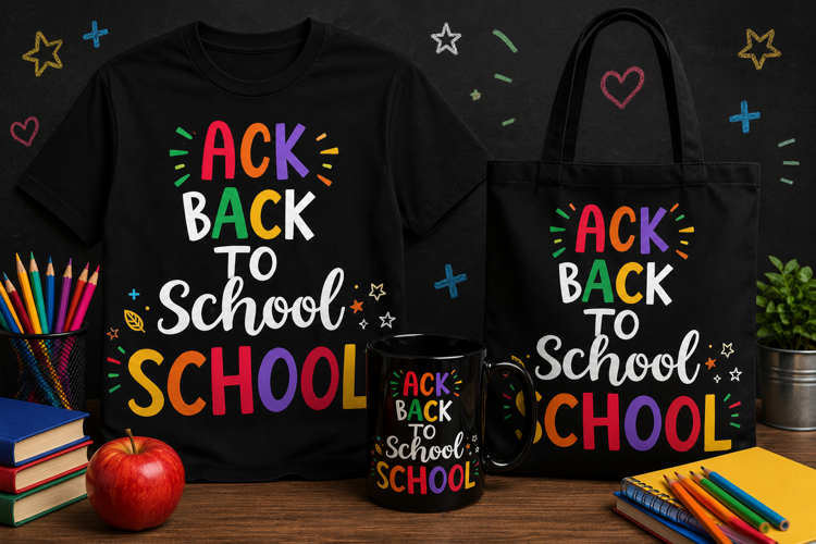 Back to School PNG, Colorful School Design, Teacher Shirt