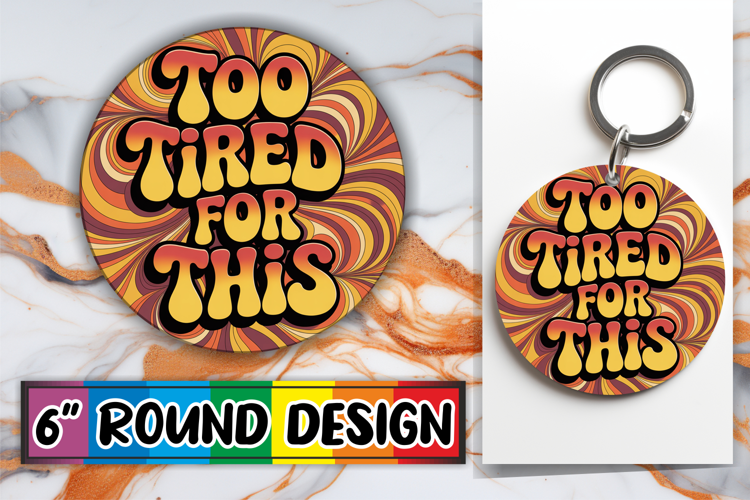 Joyful Round Keychain Magic, Sarcastic Quote