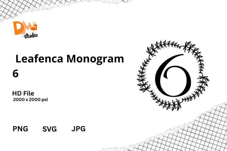 Floral Monogram Letter Svg Image 5