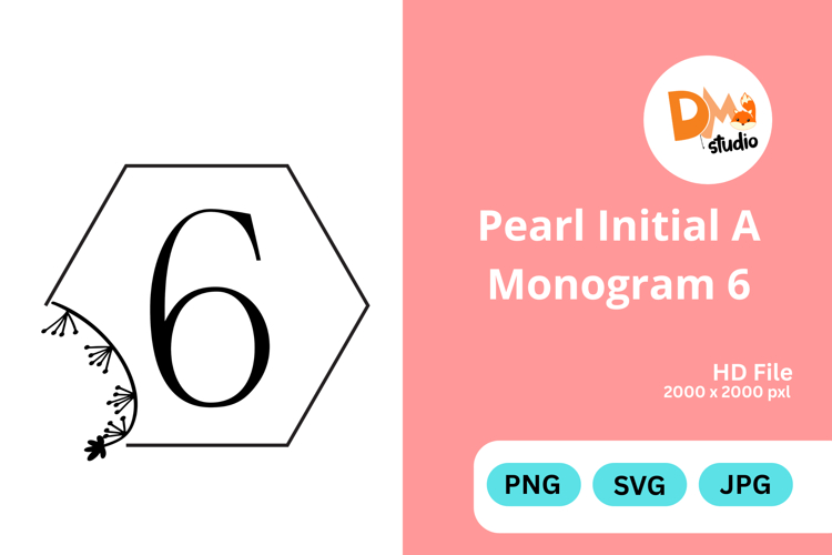 Pearl Monogram Svg Image 5