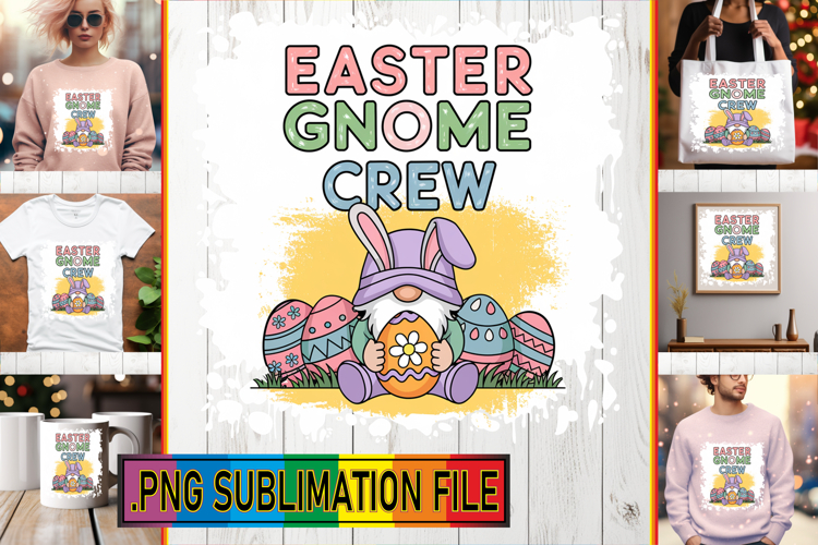 Vibrant TSHIRT Magic PNG, Easter Gnome