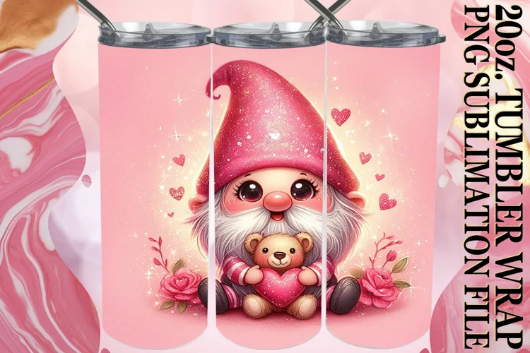 Vibrant Gnome Love Tumbler Joy