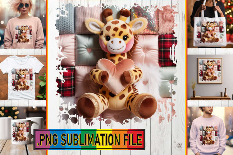 Cheerful TOTE BAG Magic PNG, Valenines Animals