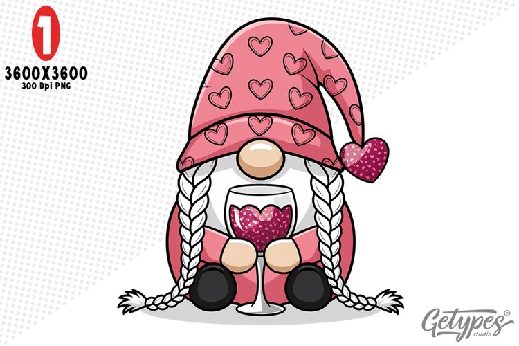 Valentine Gnome Clipart Image 14