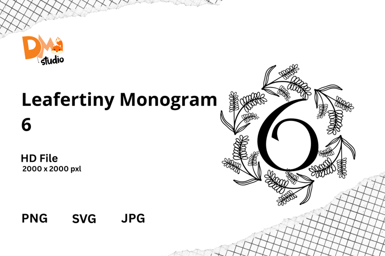 Floral Monogram Letter Svg Image 17