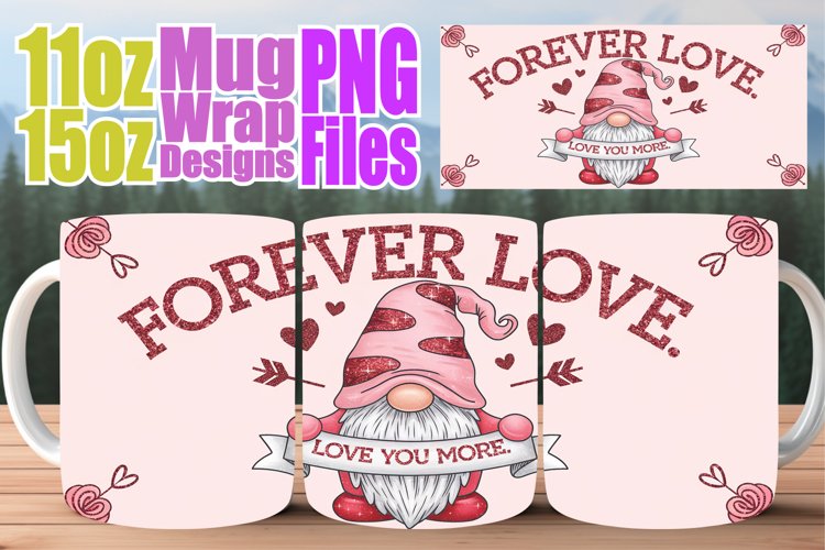 Blissful travels 11oz 15oz sublimation wrap, Valentines example image 1