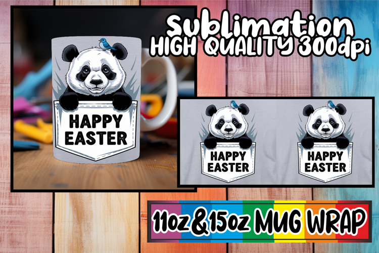 Bright horizons 11oz 15oz sublimation wrap, Easter Animals