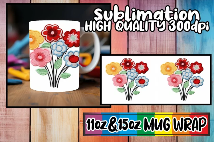 Sweet Embrace: 3D Embroidered Valentine Cup