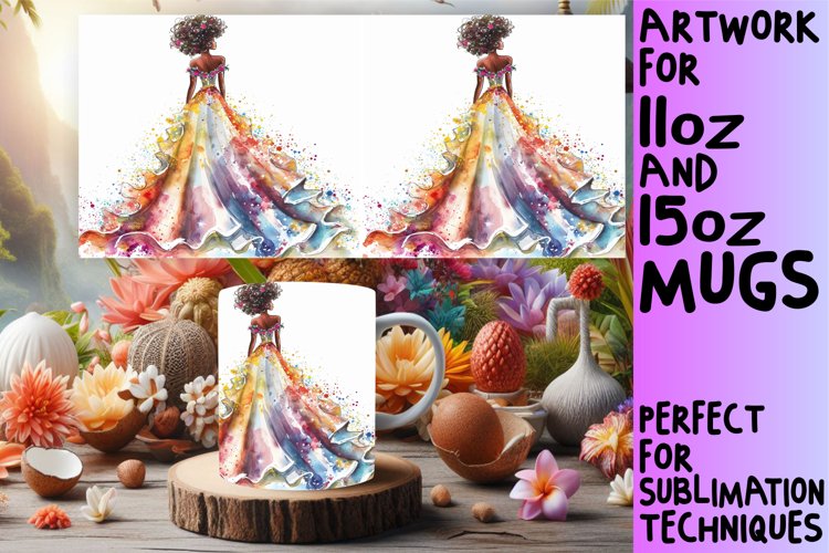 Contemporary Floral Cup Wraps example image 1