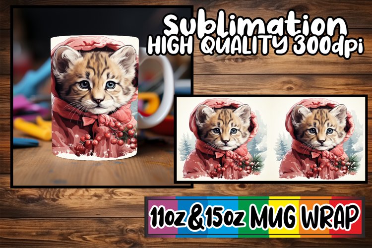 Old-Time Holiday Elegance: Retro Mug Wrap example image 1