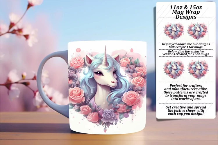 Enchanted Unicorn Mug Wrap Artistry