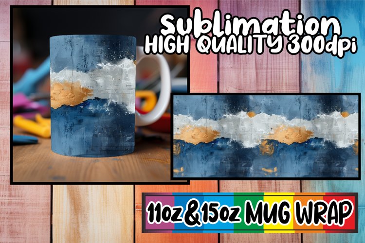 Graffiti Mug Wrap for Sublimation Spring Pattern example image 1