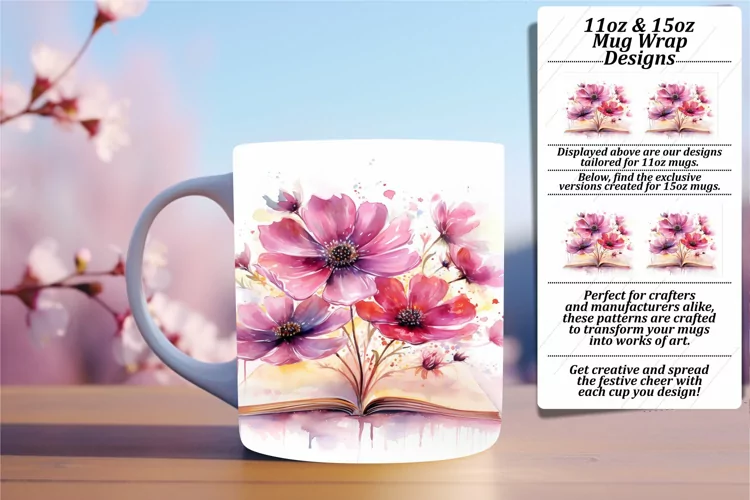 Bookish Blooms Mug Wrap Adventure