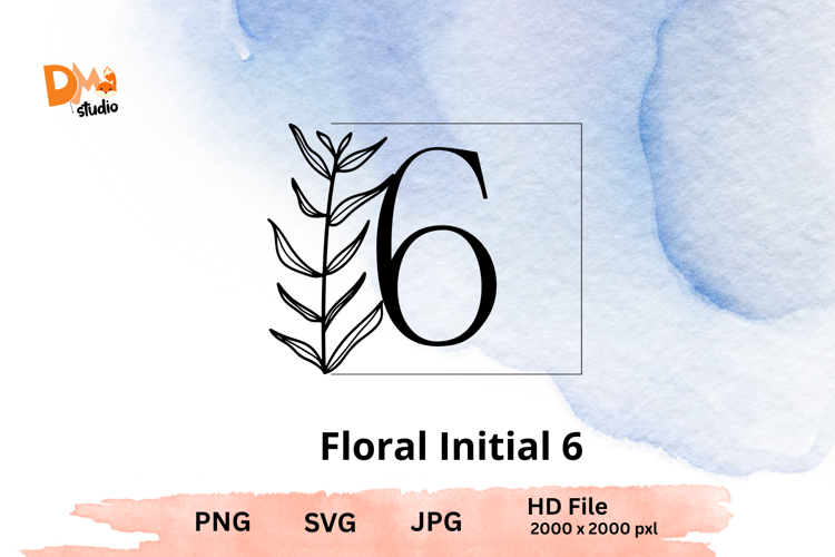 Leaf Monogram Svg Image 6