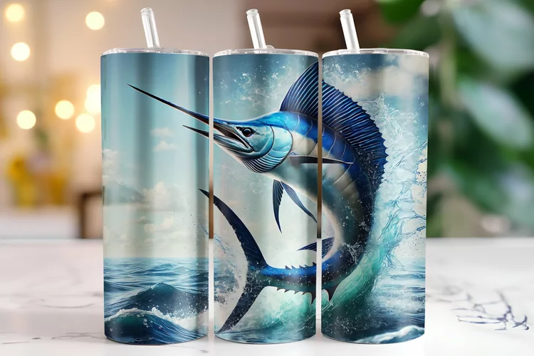 Fish Tumbler Wrap | Sublimation | Tumblers
