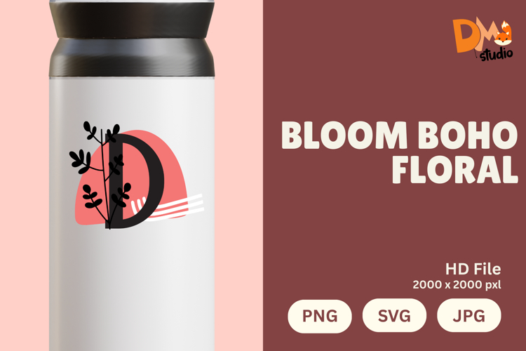 Boho Floral Svg Image 6
