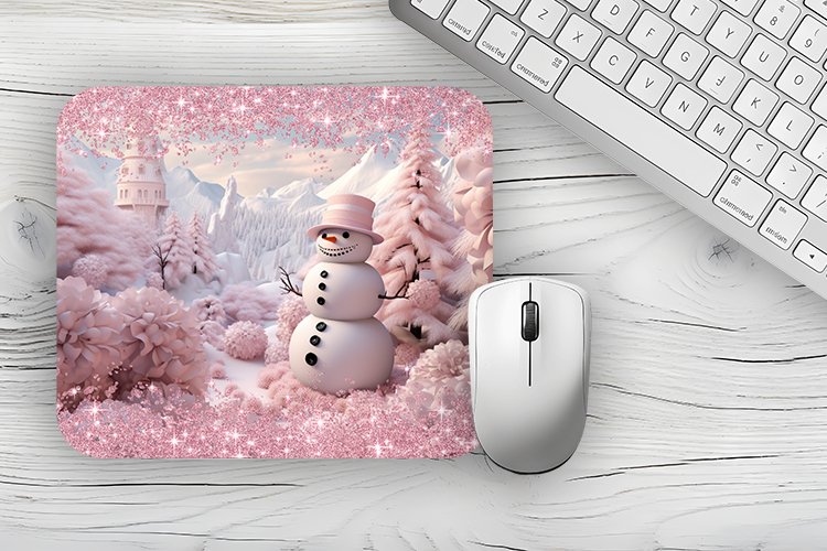 Christmas Mousepad PNG, Christmas Mousepad sublimation example image 1