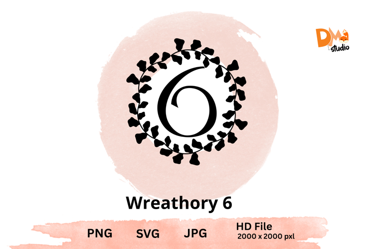 Wreath Monogram SVGs Image 14