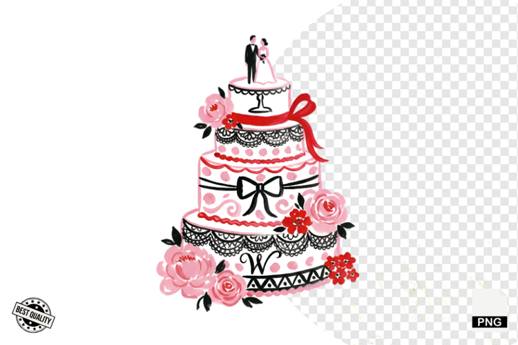 Summer Wedding Love Clipart example image 1
