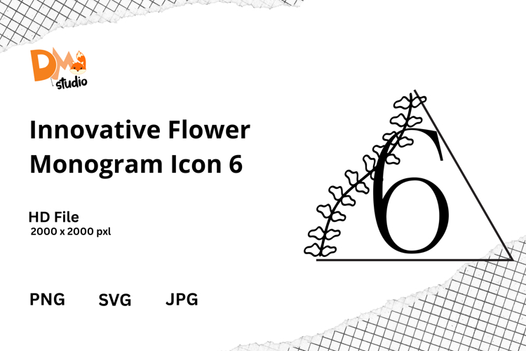Innovative Flower Monogram Icon
