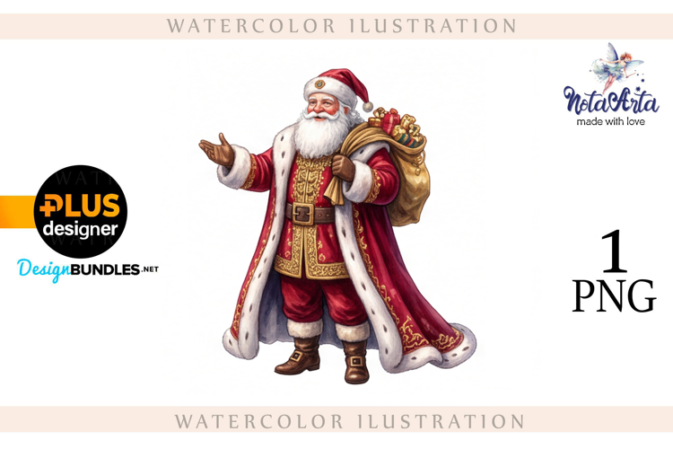 Christmas Santa in Elegant Attire