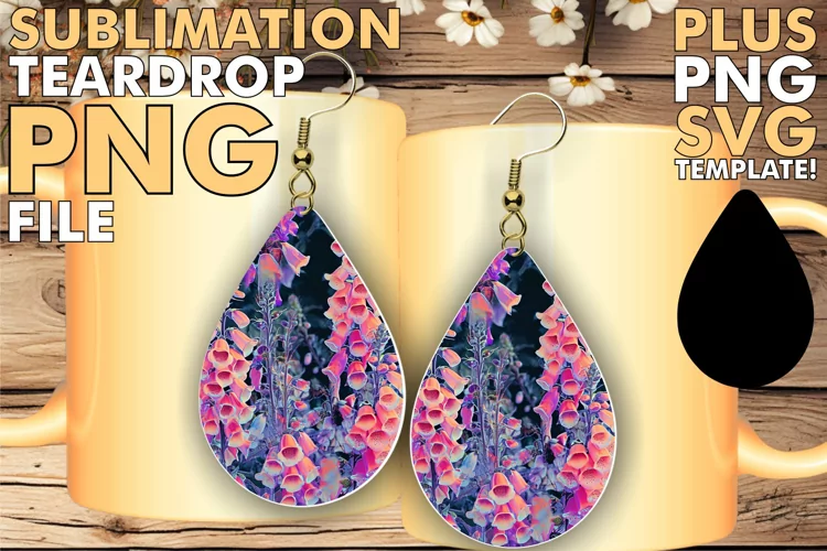 Blossom Beauties in Teardrop Earring Art