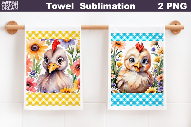 Funny Chicken Towel | Spring Animal Kitchen Towel