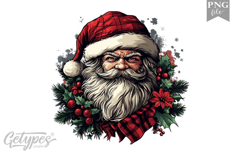 Christmas Santa Clipart Design - High Quality 300 Dpi