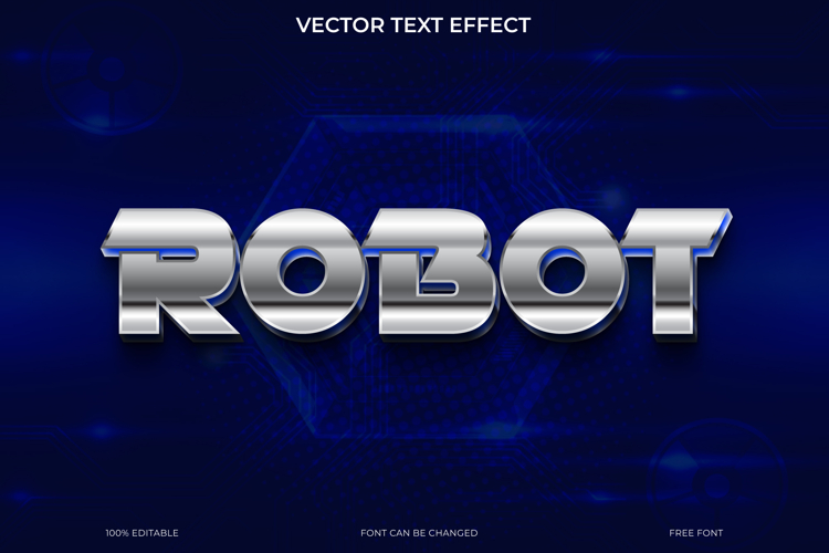 Robot Font Image 17