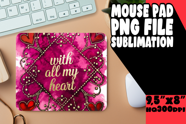 ENCHANTED desk pad Sublimation Style, Love