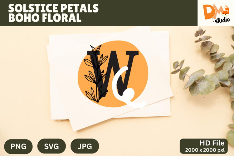 Floral Monogram Letter Svg Image 22