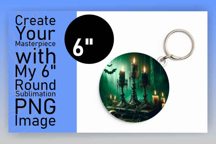 Cute Round Design Coaster Template , Horror Halloween