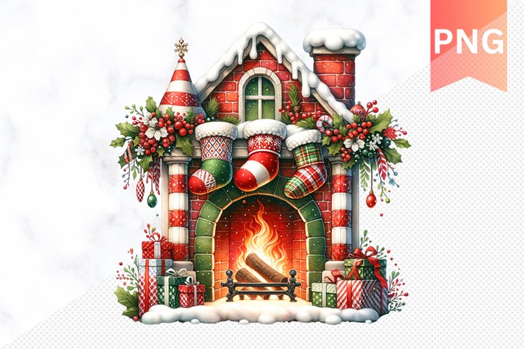 Christmas Fireplace Png Image 15