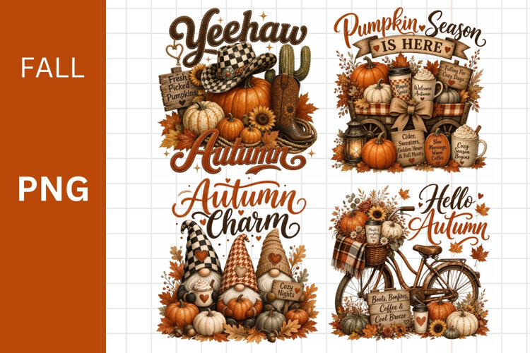 Fall PNG, Autumn PNG, Halloween PNG example image 1