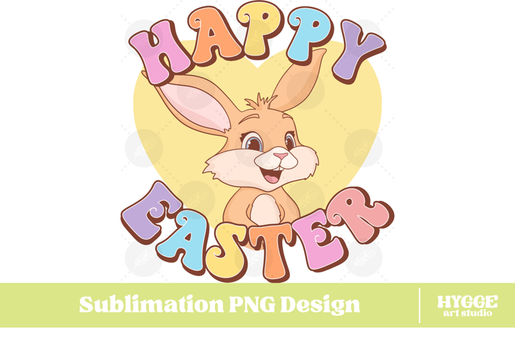 Easter Bunny Sublimation PNG Chick Farm Hip Hop Spring Joy